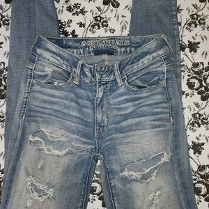 Destroyed American Eagle Jeans Size 2 Reg